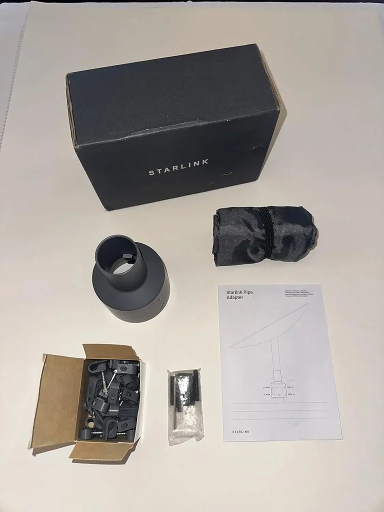 Starlink Installation with Pipe Adapter
